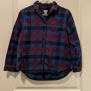 LL Bean Organic Cotton Flannel, XS Petite